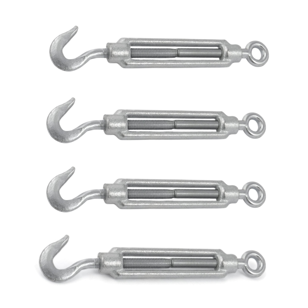 Hook and Eye Turnbuckle adjuster 10mm Pack of 4