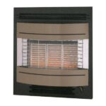 Widney Curvascape GP Portrait LPG Fire - Black/Gold CS1EGPBG