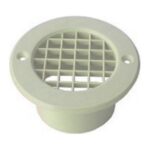 Floor Vent 75mm Mesh Off White