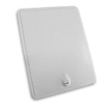 Shower Access Door and Frame White Coin Lock