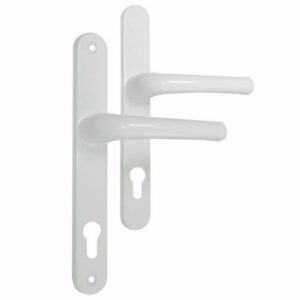 White UPVC External Door Handle Ellbee 210mm