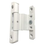 Adjustable Rebated Butt Hinge 9-16mm x 122mm White