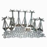 Siting Kit for Concrete Base with 8 Axle Pack - Secure Caravan Installation