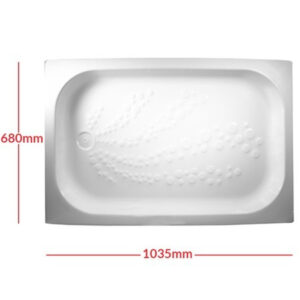 Shower Tray Skin 680mm x 1035mm White
